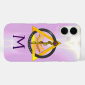 DREHUNG DES ASCLEPIUS-ZAHNCHEN-MONOGRAMM Case-Mate iPhone HÜLLE (Rückseite (Horizontal))