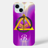 DREHUNG DES ASCLEPIUS-ZAHNCHEN-MONOGRAMM Case-Mate iPhone HÜLLE (Rückseite)