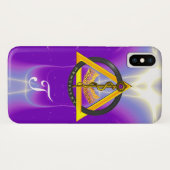 DREHUNG DES ASCLEPIUS-ZAHNCHEN-MONOGRAMM Case-Mate iPhone HÜLLE (Rückseite (Horizontal))