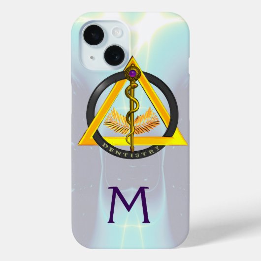 DREHUNG DES ASCLEPIUS-ZAHNCHEN-MONOGRAMM Case-Mate iPhone HÜLLE (Rückseite)