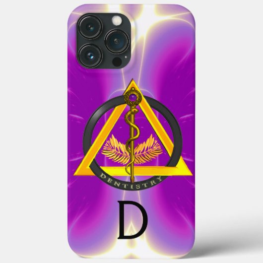DREHUNG DES ASCLEPIUS-ZAHNCHEN-MONOGRAMM Case-Mate iPhone HÜLLE (Rückseite)