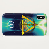 DREHUNG DES ASCLEPIUS-ZAHNCHEN-MONOGRAMM Case-Mate iPhone HÜLLE (Rückseite (Horizontal))