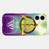 DREHUNG DES ASCLEPIUS-ZAHNCHEN-MONOGRAMM Case-Mate iPhone HÜLLE (Rückseite (Horizontal))