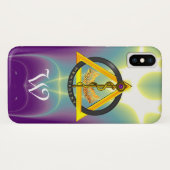 DREHUNG DES ASCLEPIUS-ZAHNCHEN-MONOGRAMM Case-Mate iPhone HÜLLE (Rückseite (Horizontal))