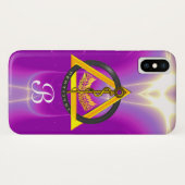 DREHUNG DES ASCLEPIUS-ZAHNCHEN-MONOGRAMM Case-Mate iPhone HÜLLE (Rückseite (Horizontal))