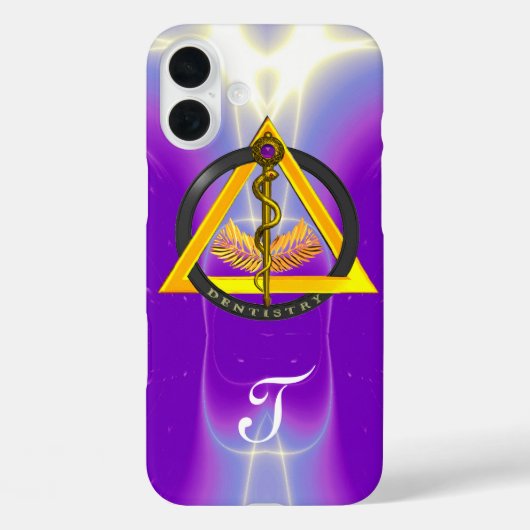 DREHUNG DES ASCLEPIUS-ZAHNCHEN-MONOGRAMM Case-Mate iPhone HÜLLE (Rückseite)