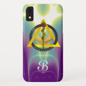 DREHUNG DES ASCLEPIUS-ZAHNCHEN-MONOGRAMM Case-Mate iPhone HÜLLE (Rückseite)