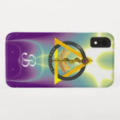 DREHUNG DES ASCLEPIUS-ZAHNCHEN-MONOGRAMM Case-Mate iPhone HÜLLE (Rückseite (Horizontal))