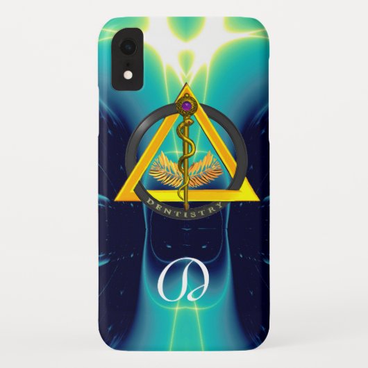 DREHUNG DES ASCLEPIUS-ZAHNCHEN-MONOGRAMM Case-Mate iPhone HÜLLE (Rückseite)