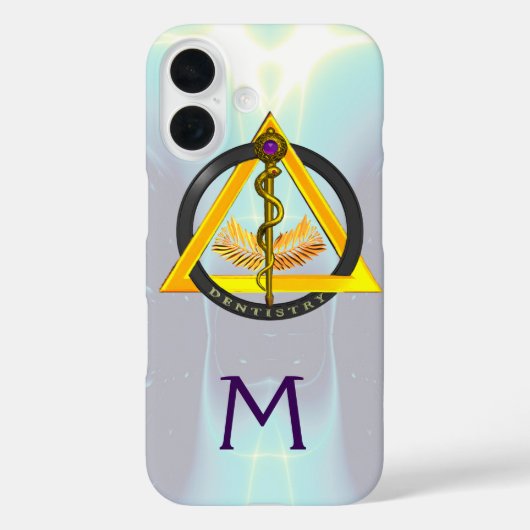 DREHUNG DES ASCLEPIUS-ZAHNCHEN-MONOGRAMM Case-Mate iPhone HÜLLE (Rückseite)