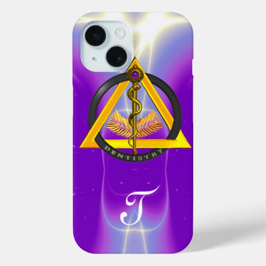 DREHUNG DES ASCLEPIUS-ZAHNCHEN-MONOGRAMM Case-Mate iPhone HÜLLE (Rückseite)