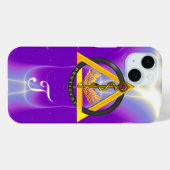 DREHUNG DES ASCLEPIUS-ZAHNCHEN-MONOGRAMM Case-Mate iPhone HÜLLE (Rückseite (Horizontal))