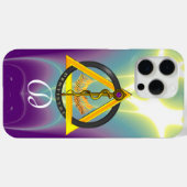 DREHUNG DES ASCLEPIUS-ZAHNCHEN-MONOGRAMM Case-Mate iPhone HÜLLE (Rückseite (Horizontal))