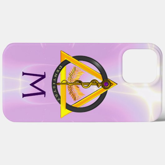 DREHUNG DES ASCLEPIUS-ZAHNCHEN-MONOGRAMM Case-Mate iPhone HÜLLE (Rückseite (Horizontal))