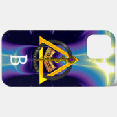 DREHUNG DES ASCLEPIUS-ZAHNCHEN-MONOGRAMM Case-Mate iPhone HÜLLE (Rückseite (Horizontal))
