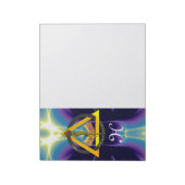 DREHUNG DES ASCLEPIUS-ZAHNCHEN-MONOGRAMM NOTIZBLOCK (Rotiert)