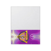 DREHUNG DES ASCLEPIUS-ZAHNCHEN-MONOGRAMM NOTIZBLOCK (Rotiert)