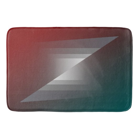 Drehung grau auf aquamariner Bordeaux Badematte (Vorderseite)