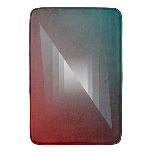 Drehung grau auf aquamariner Bordeaux Badematte (Vorderseite Vertikal)