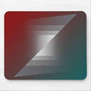 Drehung grau auf aquamariner Bordeaux Mousepad