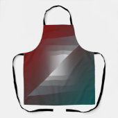 Drehung grau auf aquamariner Bordeaux Schürze (Vorderseite)