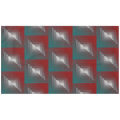 Drehung grau auf aquamariner Bordeaux Tischdecke (Vorderseite (Horizontal))