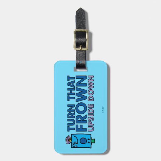 Drehung Herr-Grumpy |, das umgedreht die Stirn Gepäckanhänger (Vorderseite vertikal)