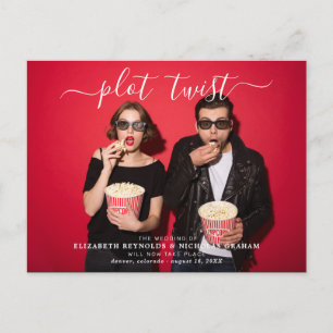 Drehung Hochzeitskorrektur-Foto Postkarte