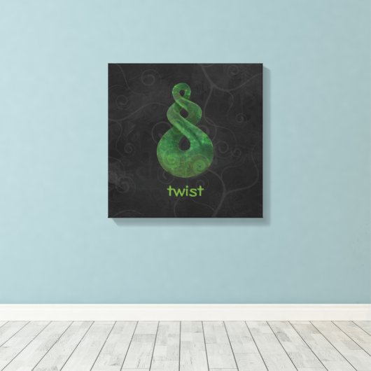 Drehung Leinwanddruck (Insitu (Holzboden))