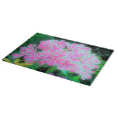 Drehung Phlox (Pink und Weiß) Schneidebrett (Ecke)