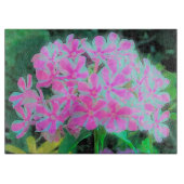 Drehung Phlox (Pink und Weiß) Schneidebrett (Vorderseite)