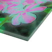 Drehung Phlox (Pink und Weiß) Schneidebrett (Ecke)