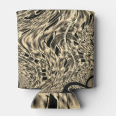 Drehung spiegelt einen kräftigen Beige- oder Khaki Dosenkühler (Rückseite)