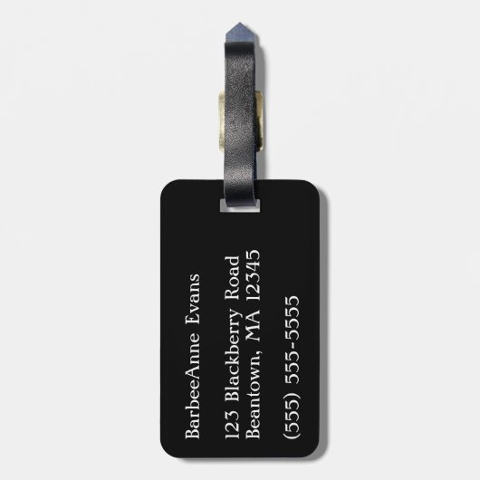 Drehung Tartan Gepäckanhänger (Rückseite vertikal)