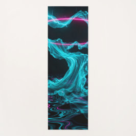 Drehung und Falten von Zyklogen und Magenta-Bögen Yogamatte