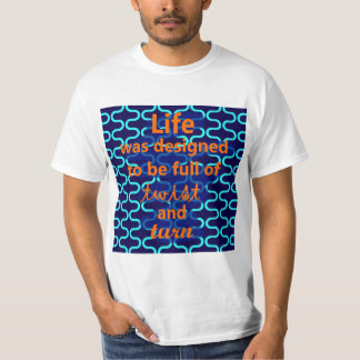 Drehung und Gestaltung T-Shirt