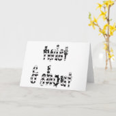 Drehung und Shout Karte (Gelbe Blume)