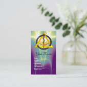 DREHUNG VON ASCLEPIUS DENTIST DENTISTRY MONOGRAM P VISITENKARTE (Stehend Vorderseite)