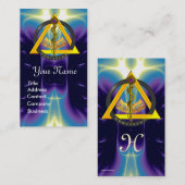 DREHUNG VON ASCLEPIUS DENTIST DENTISTRY MONOGRAM P VISITENKARTE (Vorne/Hinten)