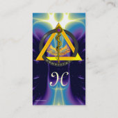 DREHUNG VON ASCLEPIUS DENTIST DENTISTRY MONOGRAM P VISITENKARTE (Rückseite)