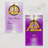 DREHUNG VON ASCLEPIUS DENTIST DENTISTRY MONOGRAM P VISITENKARTE (Vorne/Hinten)