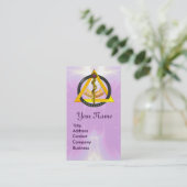 DREHUNG VON ASCLEPIUS DENTIST DENTISTRY MONOGRAM P VISITENKARTE (Stehend Vorderseite)