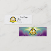 DREHUNG VON ASCLEPIUS DENTIST DENTISTRY White Pear Mini Visitenkarte (Vorne/Hinten)