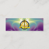 DREHUNG VON ASCLEPIUS DENTIST DENTISTRY White Pear Mini Visitenkarte (Rückseite)