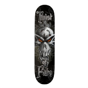 Drehung von Schicksals-SchädelSkateboard Skateboard