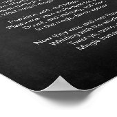 Drehung Ye Twine Ye Black and White Poster (Ecke)