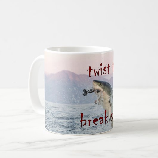 Drehung, zum des Siegels zu brechen - Kaffeetasse (Vorderseite Links)