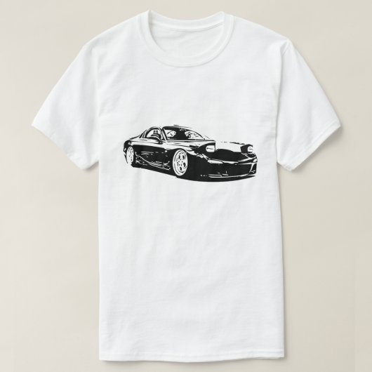 Drehvektorbild Mazdas RX7 T-Shirt (Design vorne)