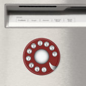 Drehwählscheibe (Rot) Magnet (In Situ (Geschirrspüler))