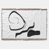 Drehzyklus: Abstrakt Schwarz/Weiß Decke (Vorderseite)